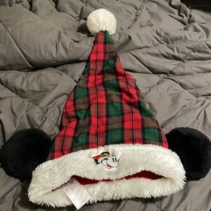 Adult Disney Festive Red and White Holiday Hat